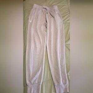 Under Armour Men’s Beige Fleece Jogger Sweatpants Size Small